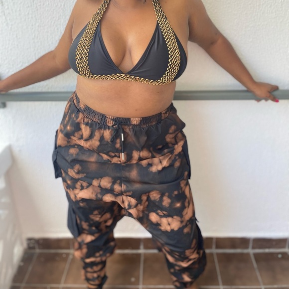 Tie Dye Cargo Harem Pants - Picture 4 of 4